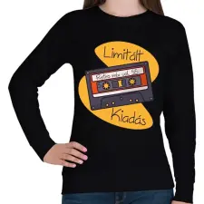 PRINTFASHION Retro mix vol 55 - Női pulóver - Fekete női pulóver, kardigán