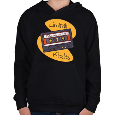 PRINTFASHION Retro mix vol 95 - Gyerek kapucnis pulóver - Fekete