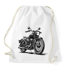 PRINTFASHION Retro motor - Sportzsák, Tornazsák - Fehér tornazsák