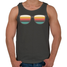 PRINTFASHION RETRO Napszemüveg - Férfi atléta - Sötétszürke