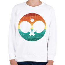 PRINTFASHION Retro pingpong - Gyerek pulóver - Fehér gyerek pulóver, kardigán