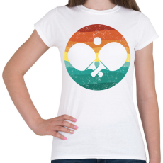 PRINTFASHION Retro pingpong - Női póló - Fehér