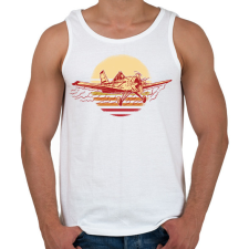 PRINTFASHION Retro repülő - Férfi atléta - Fehér atléta, trikó