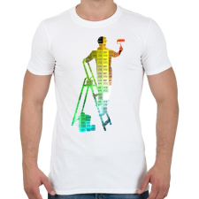 PRINTFASHION RGB Festő-Mester - Férfi póló - Fehér férfi póló