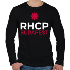 PRINTFASHION RHCP BUDAPEST 2 - Férfi hosszú ujjú póló - Fekete férfi póló