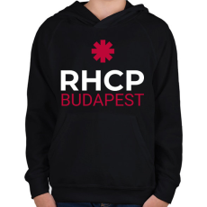 PRINTFASHION RHCP BUDAPEST 2 - Gyerek kapucnis pulóver - Fekete
