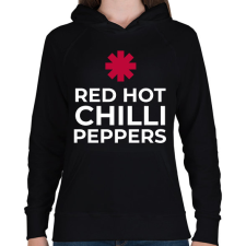 PRINTFASHION RHCP - Női kapucnis pulóver - Fekete női pulóver, kardigán