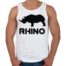 PRINTFASHION Rhino  - Férfi atléta - Fehér