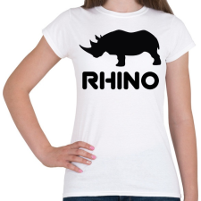 PRINTFASHION Rhino - Női póló - Fehér női póló
