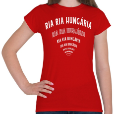 PRINTFASHION Ria ria Hungária - Női póló - Piros