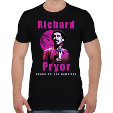 PRINTFASHION Richard Pryor Thanks for the memories - Férfi póló - Fekete férfi póló