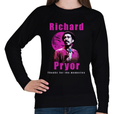 PRINTFASHION Richard Pryor Thanks for the memories - Női pulóver - Fekete
