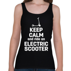 PRINTFASHION Ride an electric scooter - Női atléta - Fekete