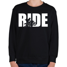 PRINTFASHION Ride motoros póló - Gyerek pulóver - Fekete