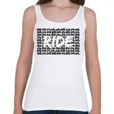 PRINTFASHION RIDE - Női atléta - Fehér női trikó