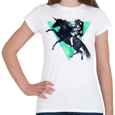 PRINTFASHION Ride the universe - Női póló - Fehér női póló