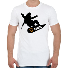 PRINTFASHION Ring of Elysium - Snowboard (Fekete) - Férfi póló - Fehér férfi póló