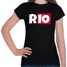 PRINTFASHION RIO - Női póló - Fekete