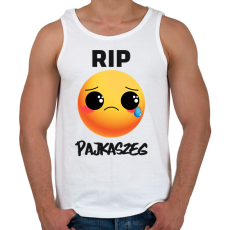 PRINTFASHION RIP Pajkaszeg - Férfi atléta - Fehér