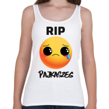 PRINTFASHION RIP Pajkaszeg - Női atléta - Fehér női trikó