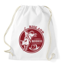 PRINTFASHION Rise and rodeo - Sportzsák, Tornazsák - Fehér tornazsák