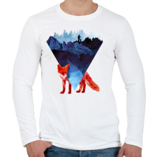 PRINTFASHION Risky road - Férfi hosszú ujjú póló - Fehér férfi póló