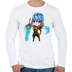 PRINTFASHION Riven - Férfi hosszú ujjú póló - Fehér