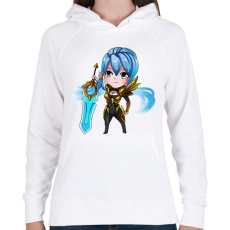 PRINTFASHION Riven - Női kapucnis pulóver - Fehér