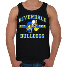 PRINTFASHION Riverdale Bulldogs - Férfi atléta - Fekete atléta, trikó