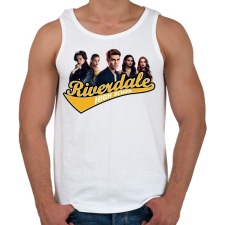 PRINTFASHION Riverdale - Férfi atléta - Fehér atléta, trikó