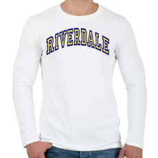 PRINTFASHION Riverdale - Férfi hosszú ujjú póló - Fehér