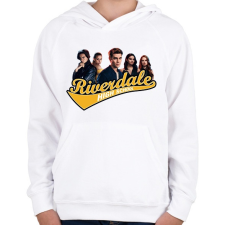 PRINTFASHION Riverdale - Gyerek kapucnis pulóver - Fehér gyerek pulóver, kardigán