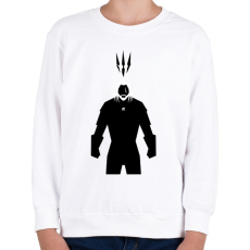 PRINTFASHION Ríviai Geralt - Gyerek pulóver - Fehér