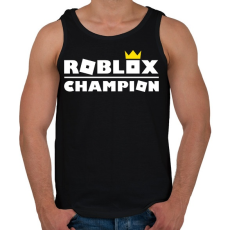 PRINTFASHION Roblox Champion - Férfi atléta - Fekete