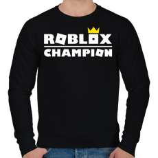 PRINTFASHION Roblox Champion - Férfi pulóver - Fekete