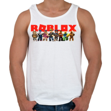 PRINTFASHION Roblox - Férfi atléta - Fehér
