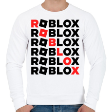 PRINTFASHION roblox - Férfi pulóver - Fehér