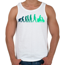 PRINTFASHION Robogó evolúció - Férfi atléta - Fehér