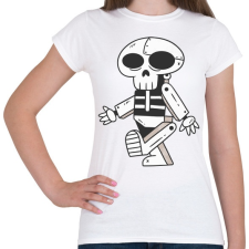 PRINTFASHION Robot-koponya - Női póló - Fehér női póló