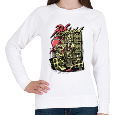 PRINTFASHION Rock accident - graffiti style - Női pulóver - Fehér női pulóver, kardigán