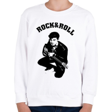 PRINTFASHION rock and roll4 - Gyerek pulóver - Fehér