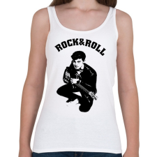 PRINTFASHION rock and roll4 - Női atléta - Fehér női trikó