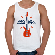 PRINTFASHION Rock and roll - Férfi atléta - Fehér