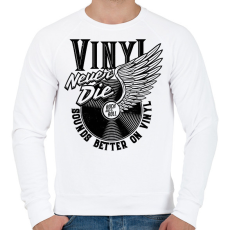 PRINTFASHION Rock and roll - Férfi pulóver - Fehér