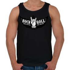 PRINTFASHION Rock and Roll fesztivál - Férfi atléta - Fekete