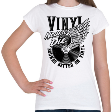 PRINTFASHION Rock and roll - Női póló - Fehér női póló