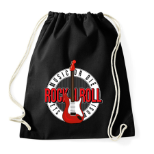 PRINTFASHION Rock and roll - Sportzsák, Tornazsák - Fekete tornazsák
