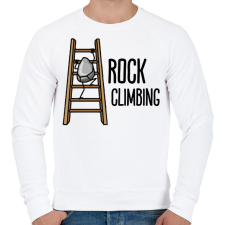 PRINTFASHION Rock climbing - Férfi pulóver - Fehér férfi pulóver, kardigán