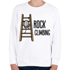 PRINTFASHION Rock climbing - Gyerek pulóver - Fehér gyerek pulóver, kardigán