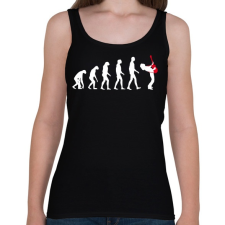PRINTFASHION Rock evolúció - Női atléta - Fekete atléta, trikó